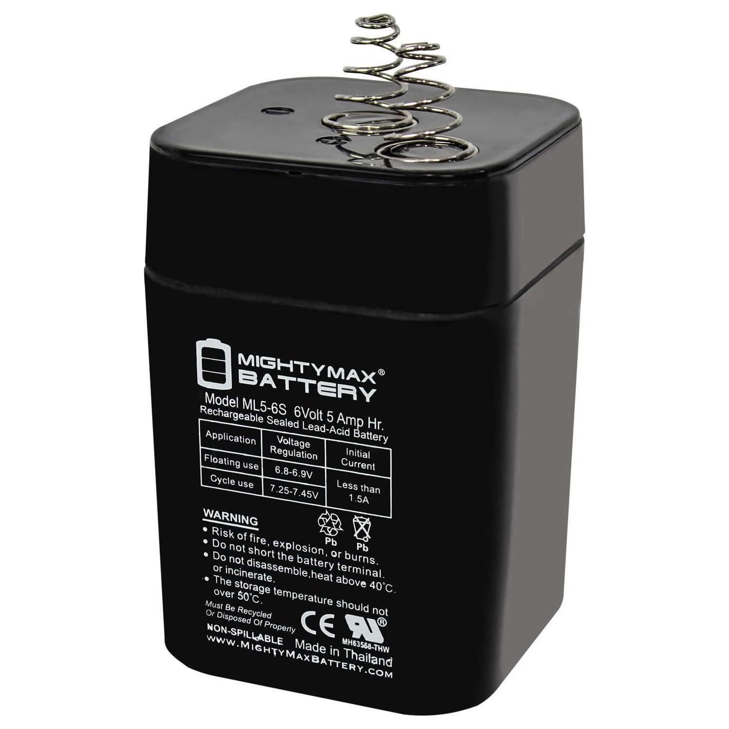 Mighty Max Battery ML56S501 6V 5Ah Replace Moultrie Game Feeder Camera