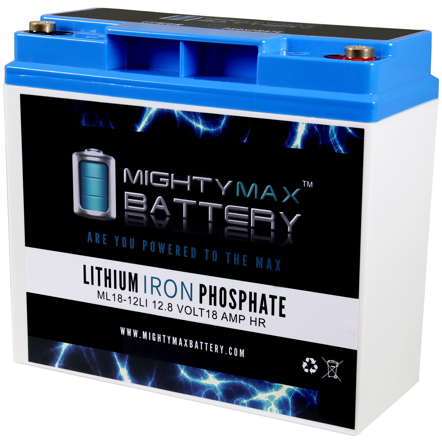 Mighty Max Battery ML1812LI303 12V 18AH Lithium Replacement Battery
