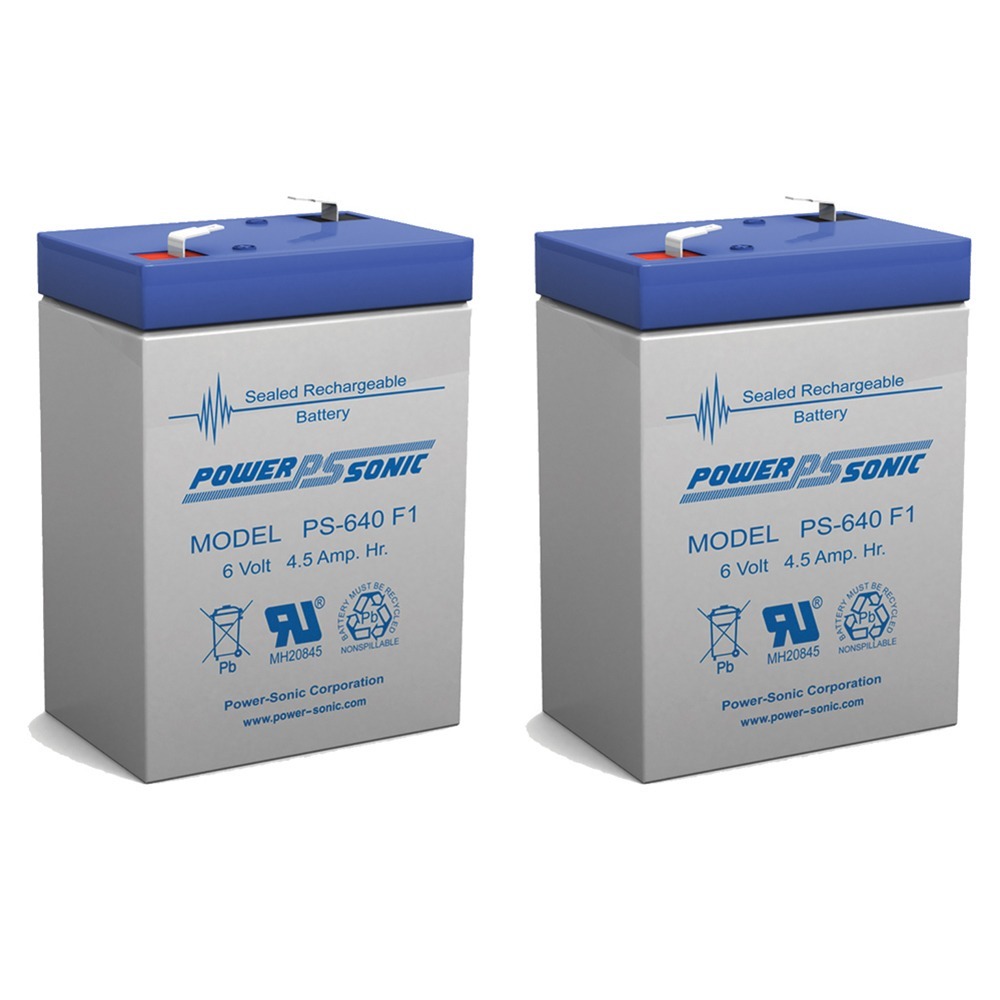 BATTERY REPLACEMENT SEALAKE FM640A 6V 4.5 EACH - 2 Pack