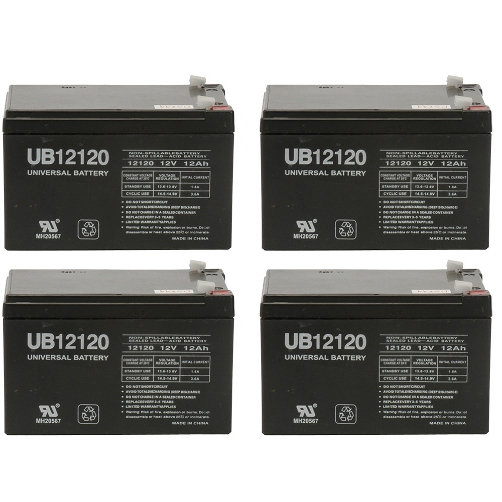 D5744 SLA BATTERY 12V;12AH; F1 TERMINALS- UB12120 - PACK OF 4