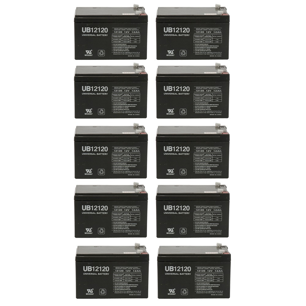 D5744 SLA BATTERY 12V;12AH; F1 TERMINALS- UB12120 - PACK OF 10
