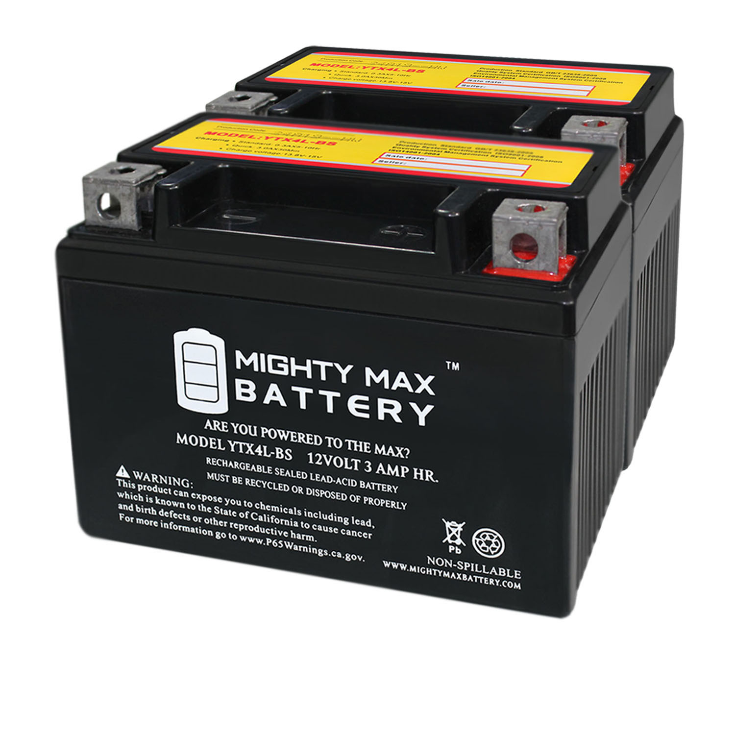 YTX4L-BS SLA Replacement Battery Compatible with RovKeav YTX4L-BS - 2 Pack