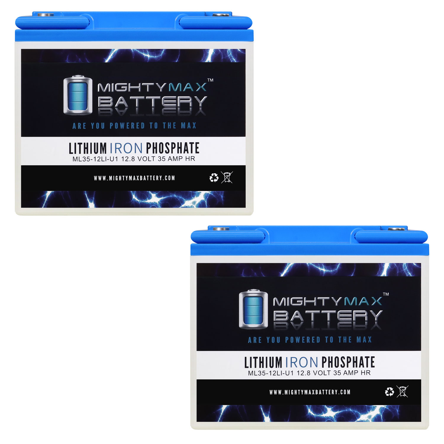 12V 35AH U1 Lithium Replacement Battery compatible with Power - Patrol - 2 Pack