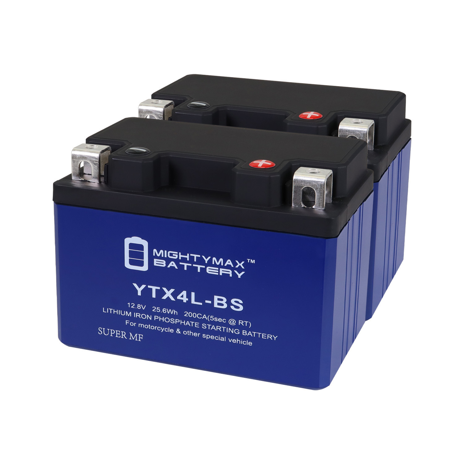 YTX4L-BS Lithium Replacement Battery Compatible with BRP DS90, DS90F, Quest 02-22 - 2 Pack