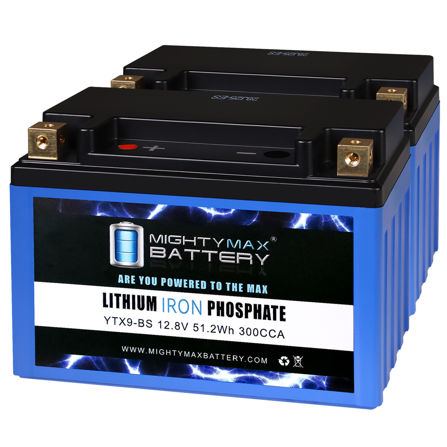 YTX9-BS Lithium Replacement Battery Compatible with Genuine Sigmas Tek STX9-BS - 2 Pack
