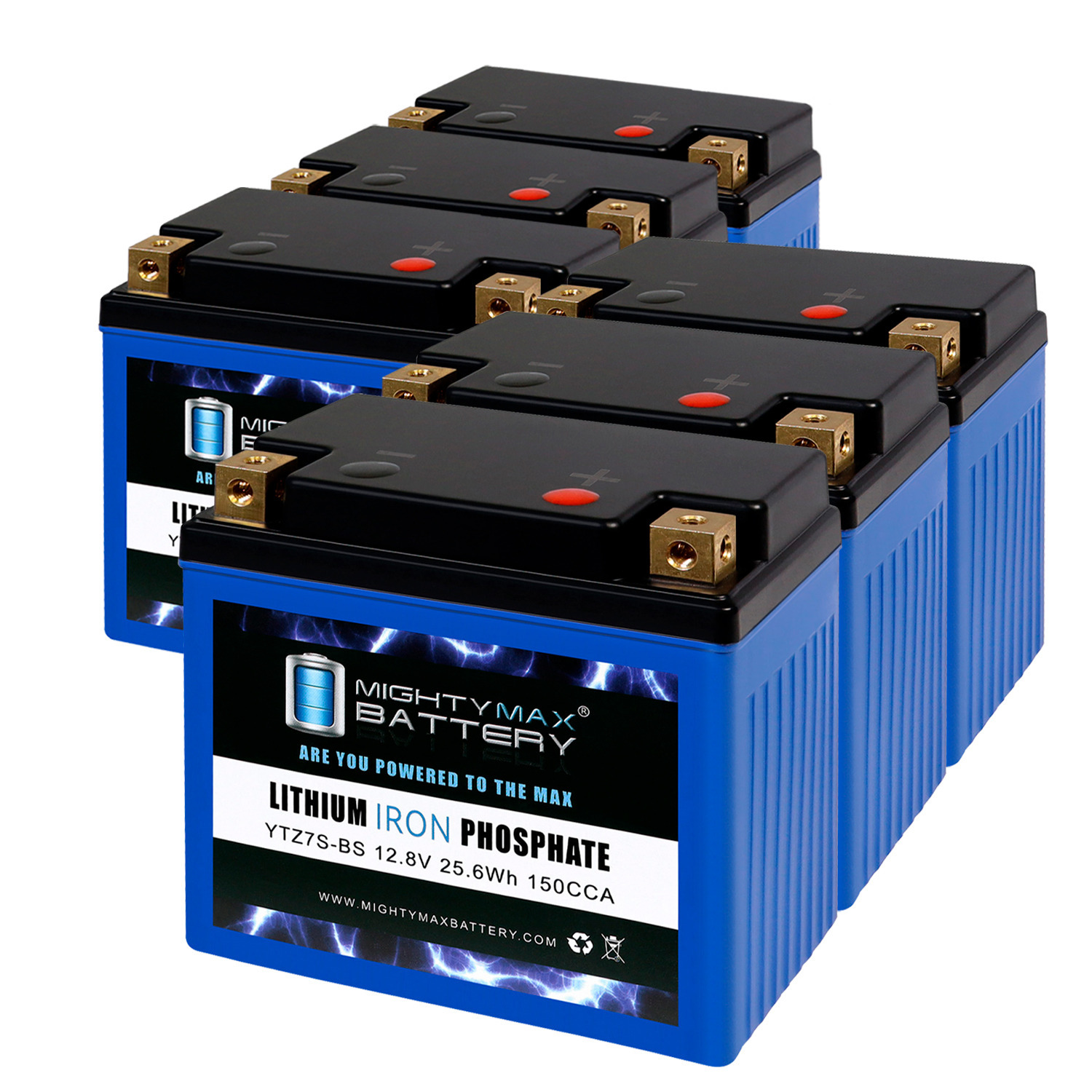 YTZ7S Lithium Replacement Battery Compatible with Honda TRX90X Yamaha KTM - 6 Pack