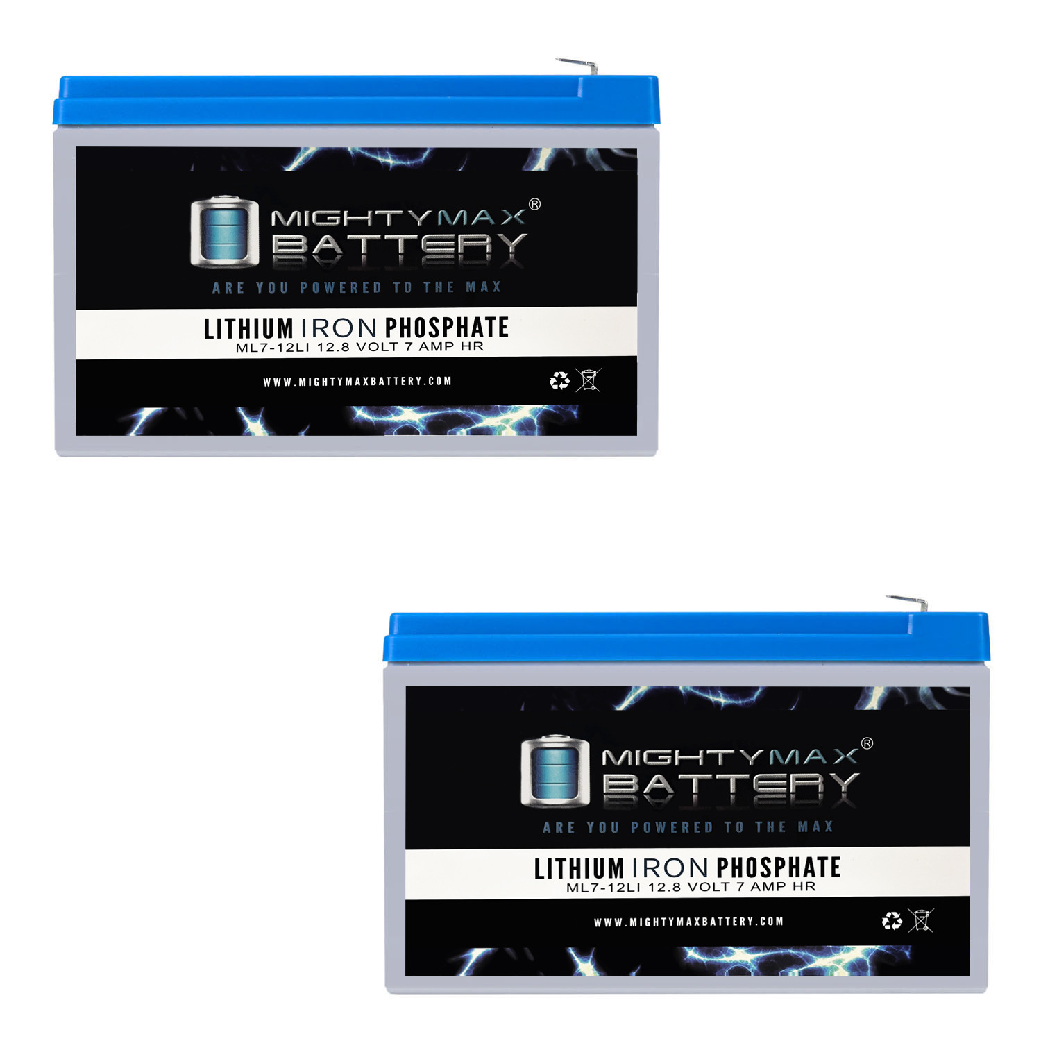 12V 7AH Lithium Replacement Battery Compatible with CyberPower CP585LCD - 2 Pack