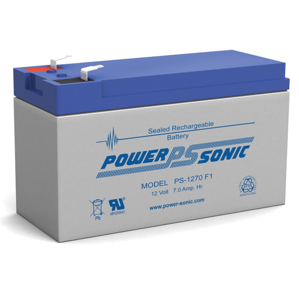PS-1270 12 Volt 7 Amp Hour Sealed Lead Acid Battery - PS-1270F1