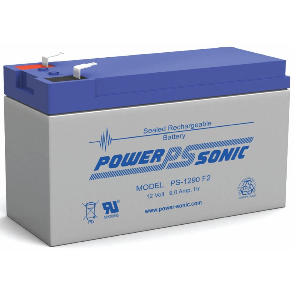 PS-1290 12 Volt 9 Amp Hour Rechargeable SLA Battery - PS-1290F2