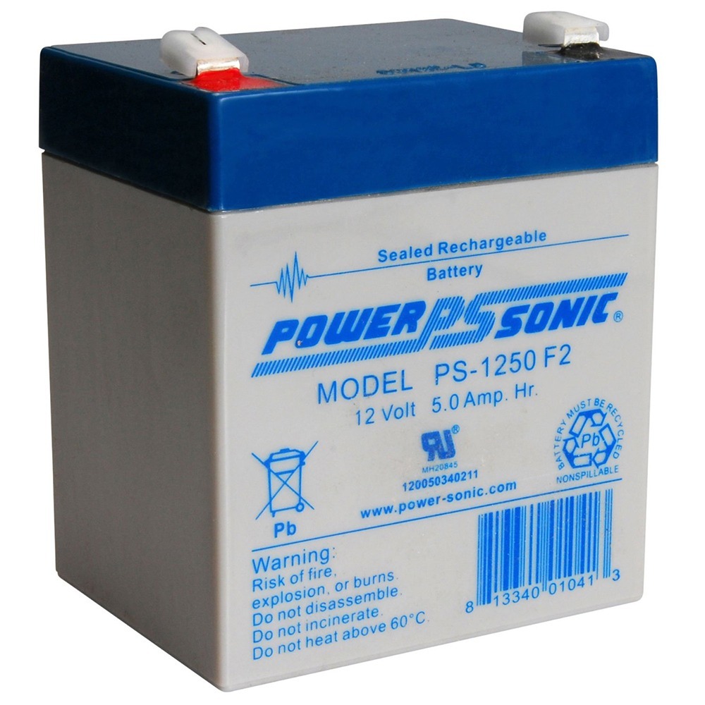 PS-1250 12V 5AH SLA Battery 12 VOLT F2 TERMINAL - PS-1250F2