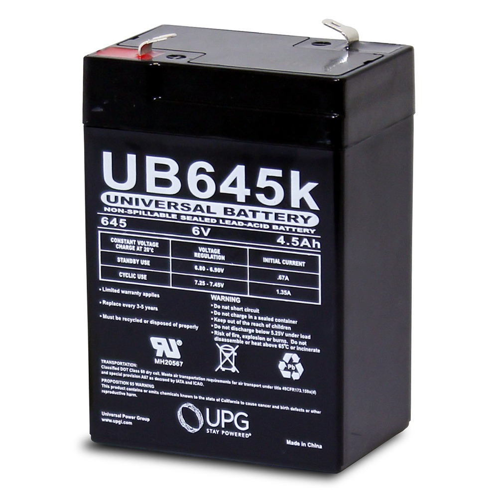 New 6v 6 volt Peg Perego Replacement Battery 4.5ah 661799680738  