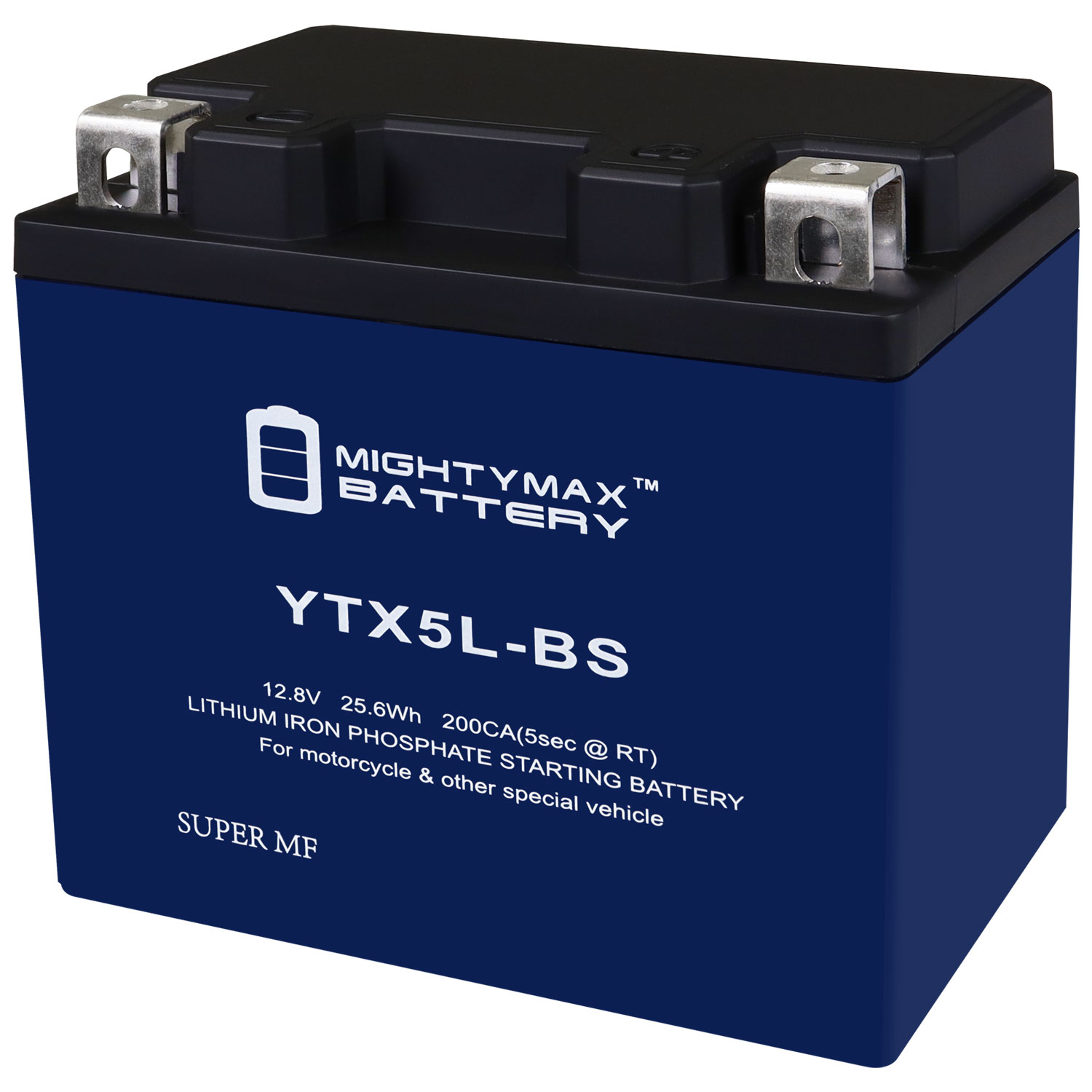 Mighty Max Battery YTX5L-BS LIFEPO4 - 12 Volt 4 AH, 150 CCA, Lithium Iron Phosphate (LiFePO4) Battery - YTX5L-BSLIFEPO4